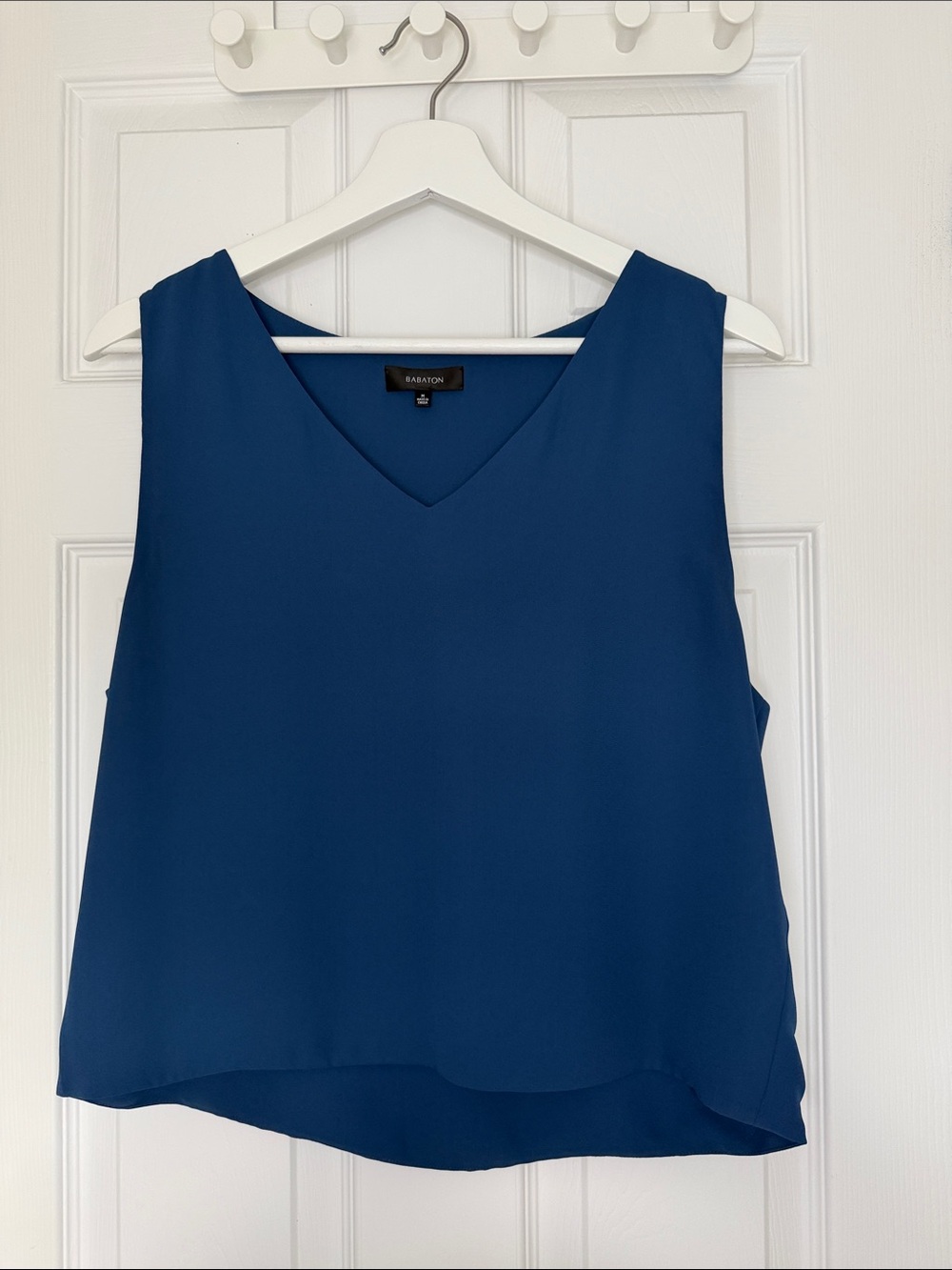 Babaton Sleeveless V-Neck Camisole — Navy Blue